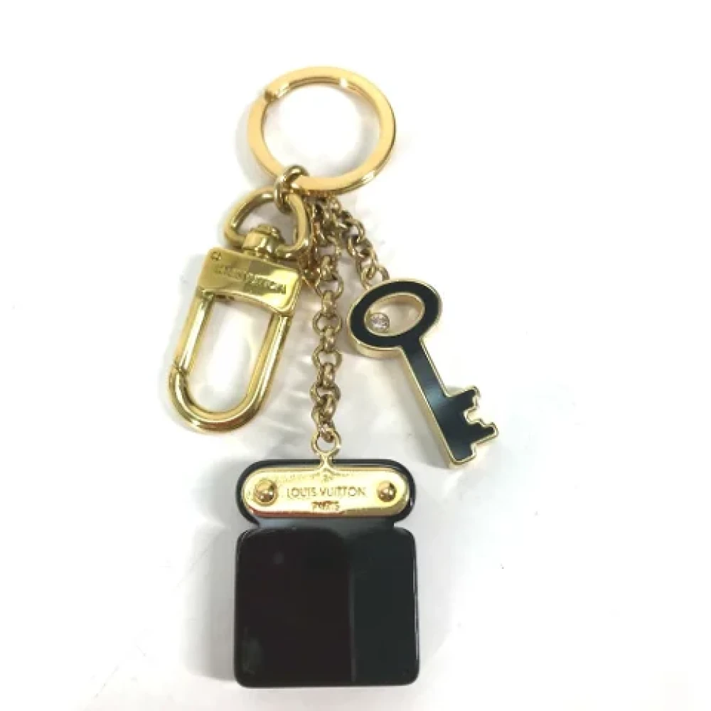 Louis Vuitton Vintage Pre-owned Fabric key-holders Black Dames