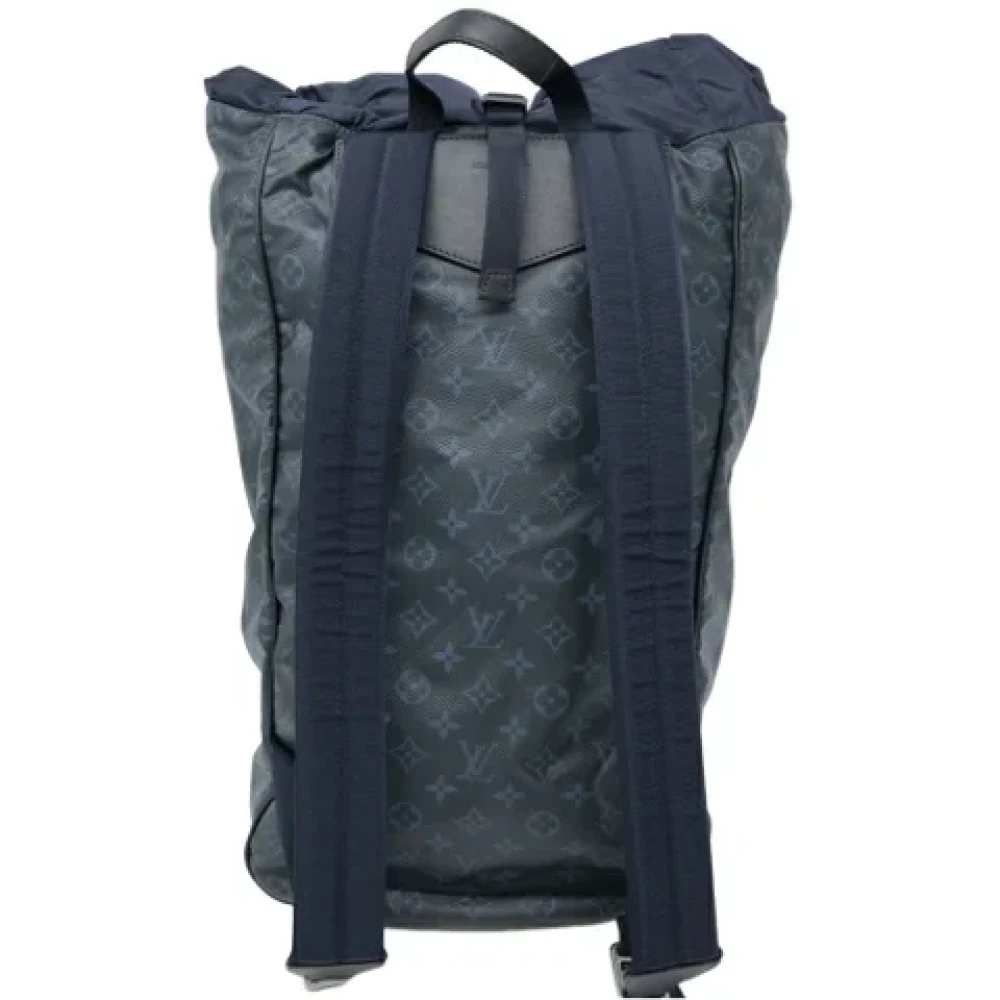 Louis Vuitton Vintage Pre-owned Canvas backpacks Blue Dames