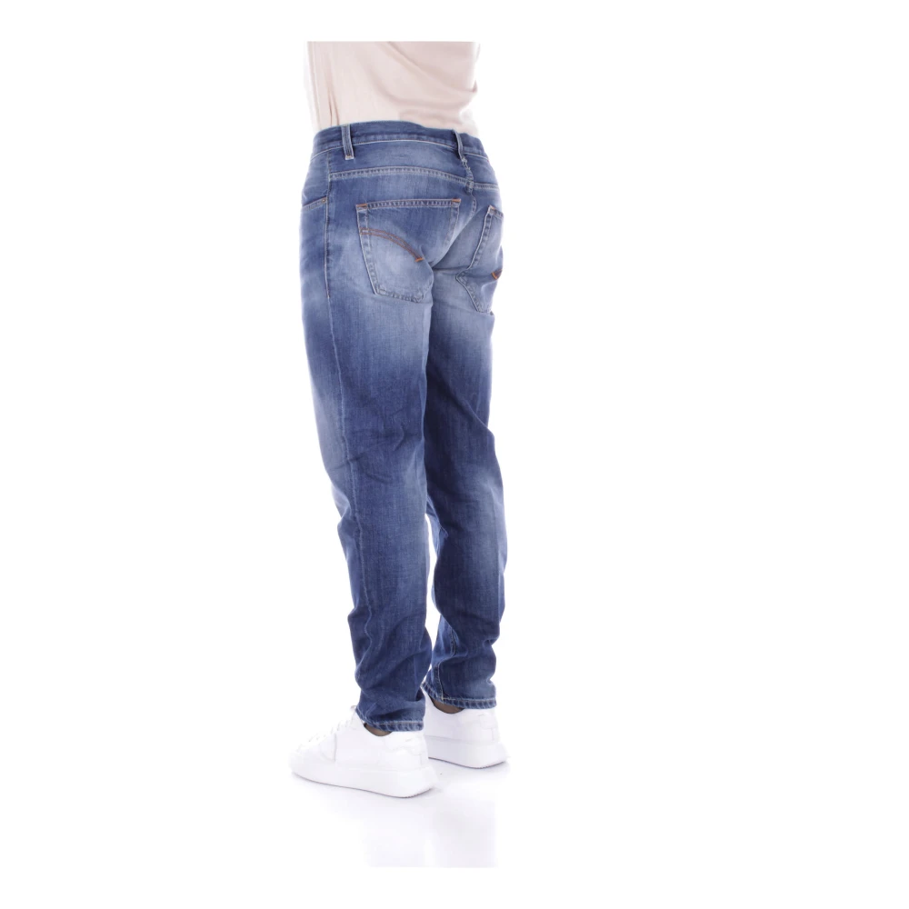 Dondup Denim Jeans met Logo Achterzak Blue Heren