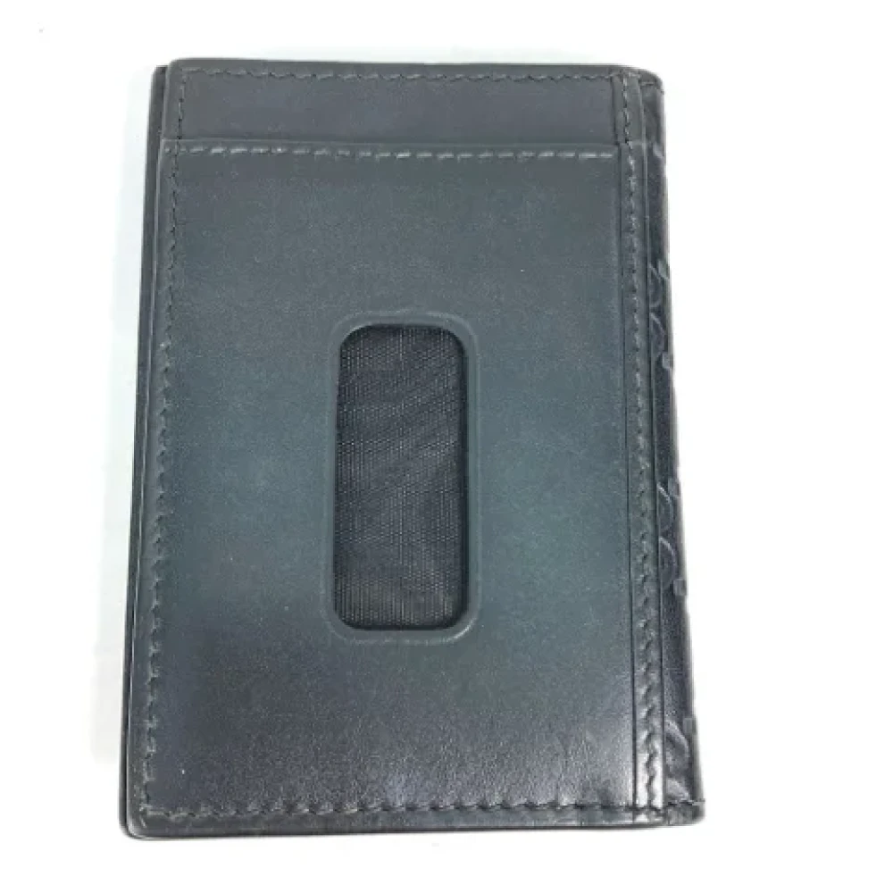 Gucci Vintage Pre-owned Leather wallets Black Dames