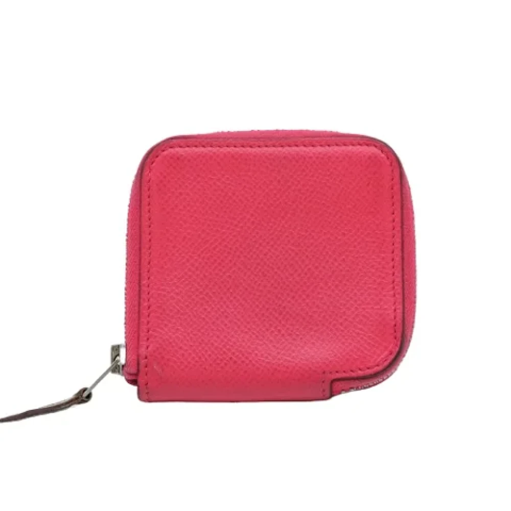 Hermès Vintage Pre-owned Canvas wallets Red Dames