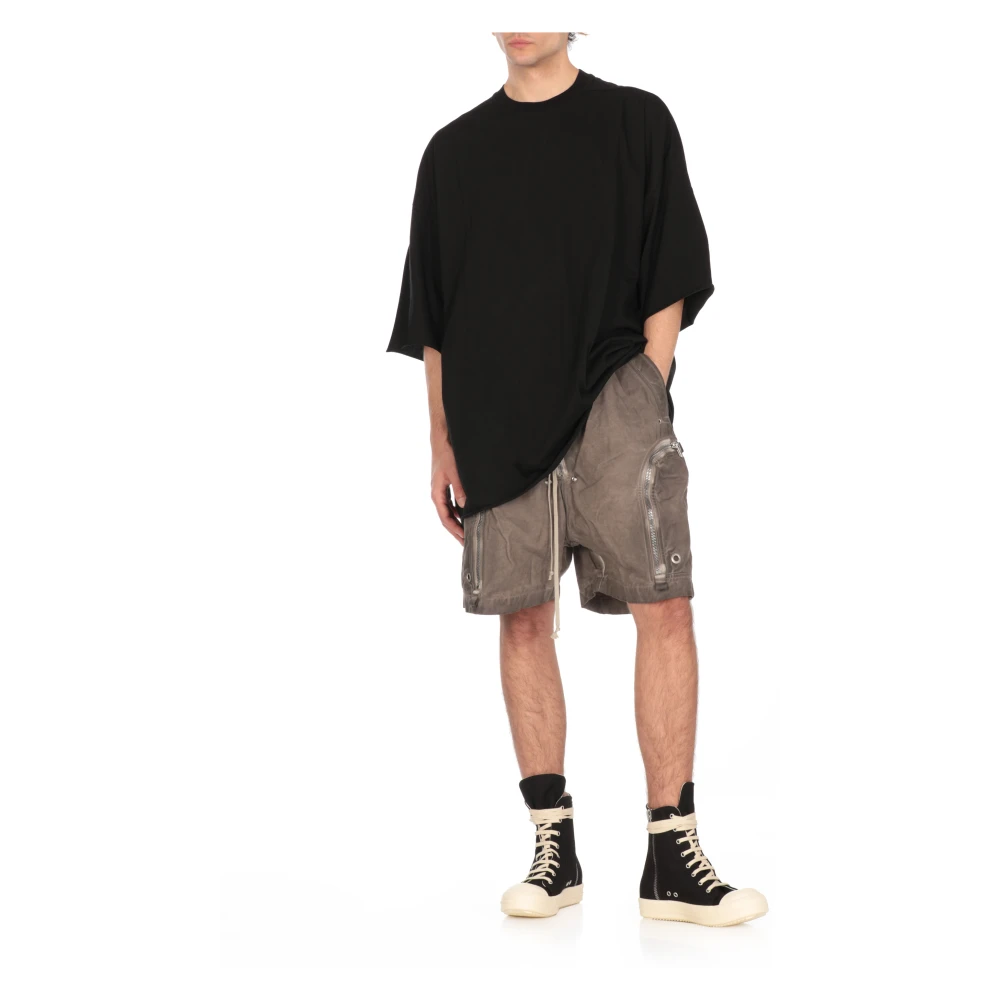 Rick Owens Bruine Katoenen Bermuda met Cargo Zakken Brown Heren