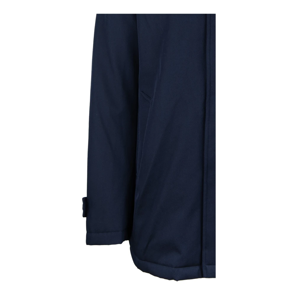 Herno Automatische Jas met Knopen en Rits Blue Heren