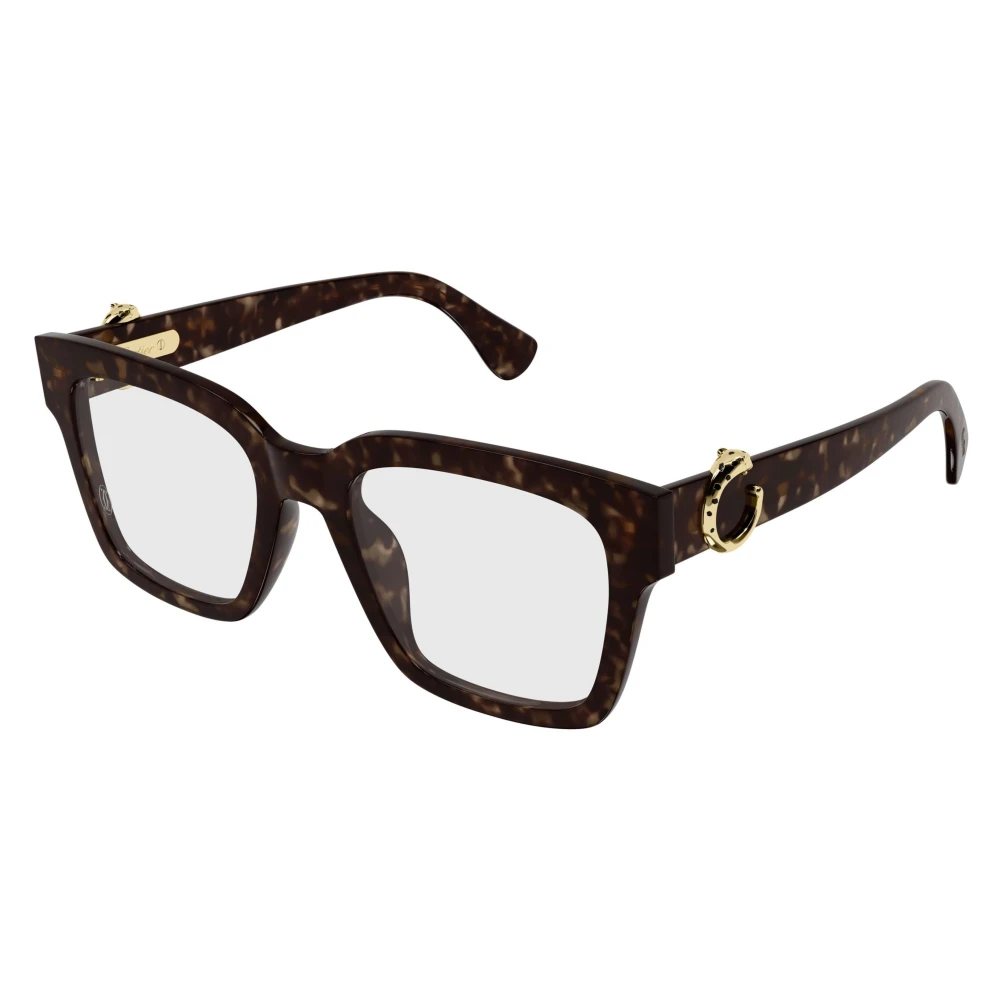 Cartier Unisex Brown Glasses, 53 Mm, Rectangular Optical Frame