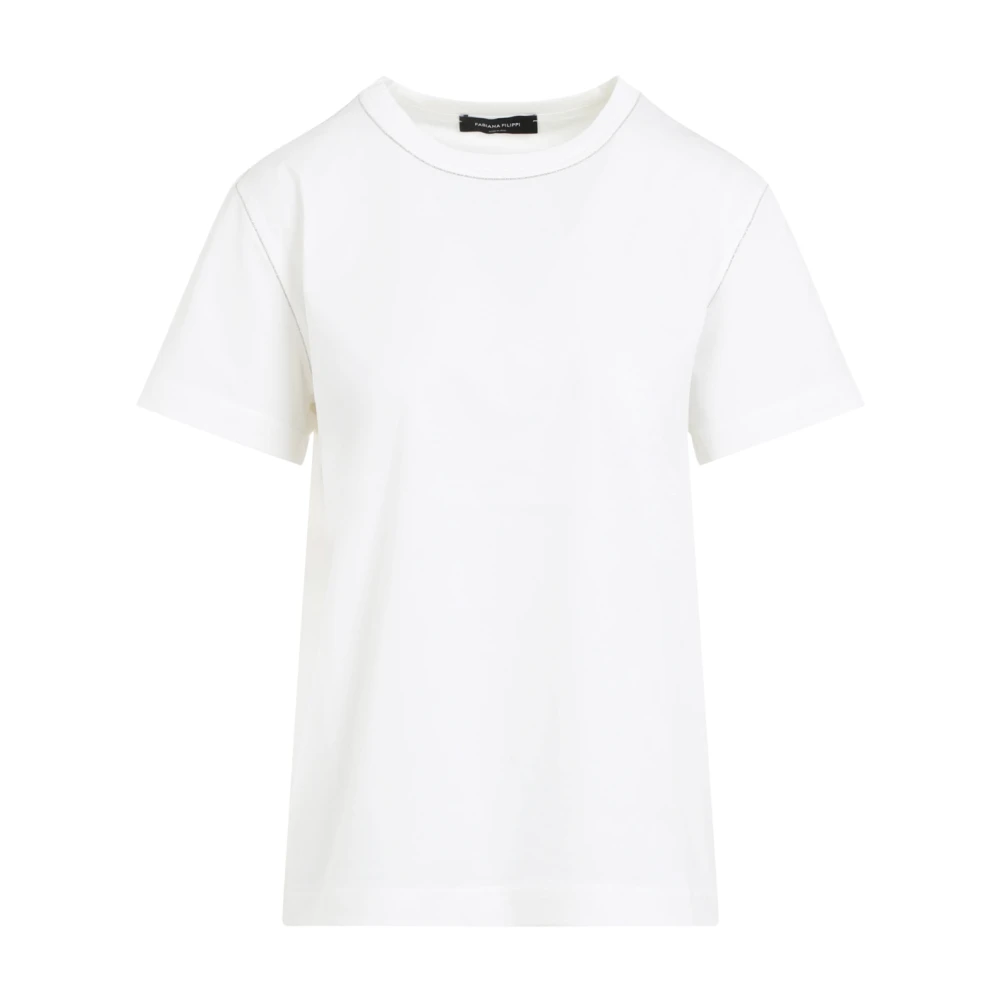 Fabiana Filippi Witte T-shirt voor vrouwen White Dames