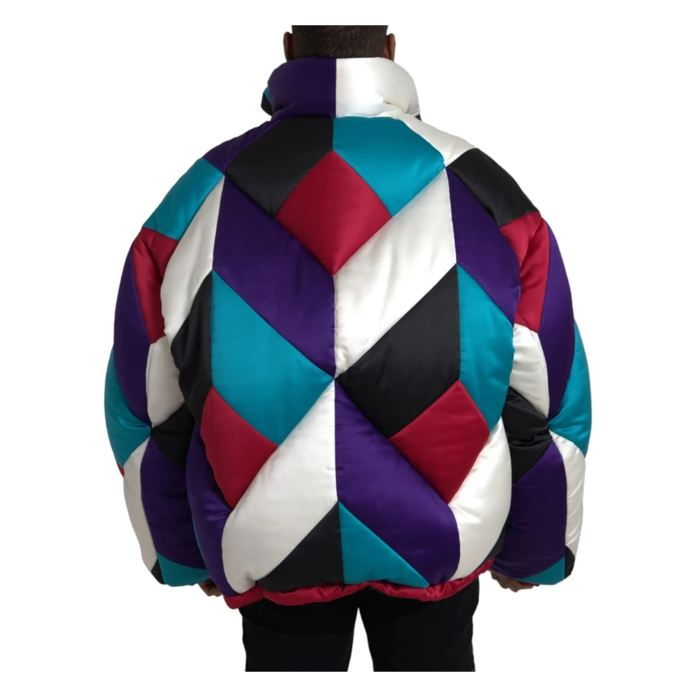 Dolce & Gabbana Multicolor Logo Windbreaker Jas Multicolor Heren
