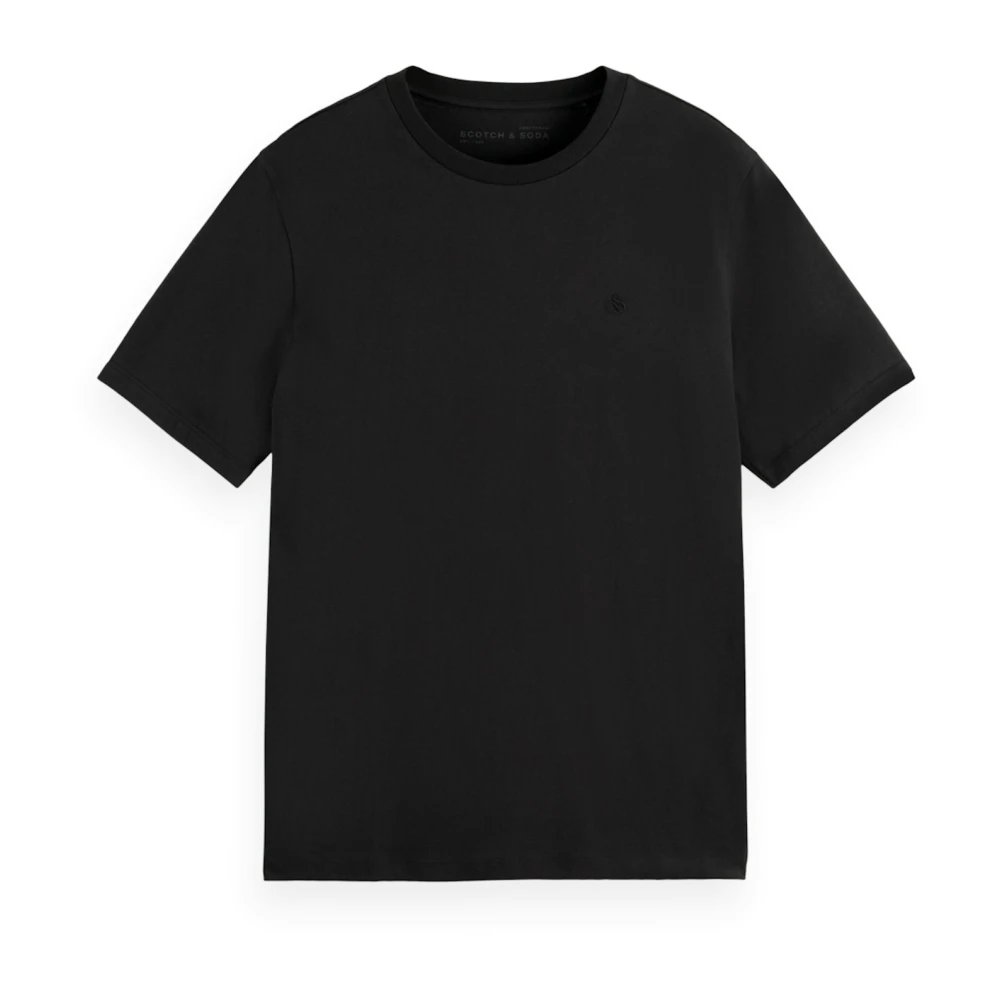 Scotch & Soda Core Logo T-shirt met korte mouwen Black Heren