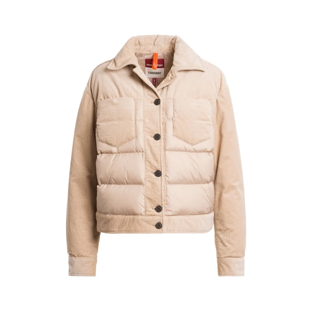 Parajumpers Women's Beige Down Jackets, S, Patience - Down Jacket