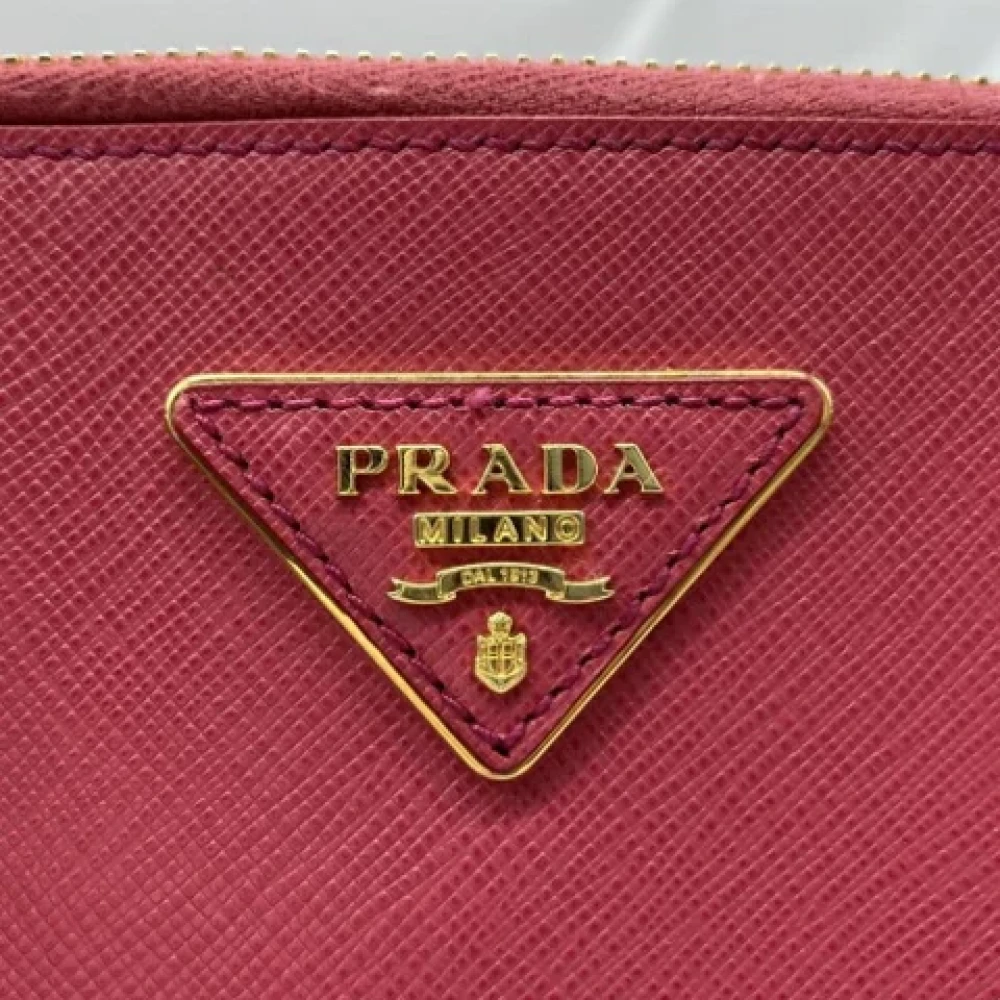 Prada Vintage Pre-owned Leather prada-bags Pink Dames