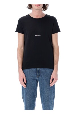 black-logo-print-t-shirt-stylish-raw-edge