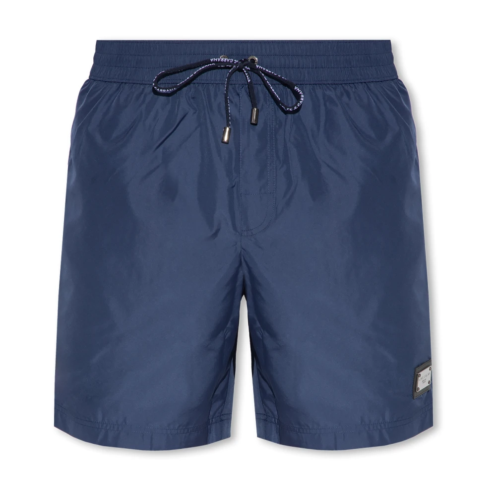 Dolce & Gabbana Men's Blue Swim Shorts - Beachwear - Xl - Swimwear