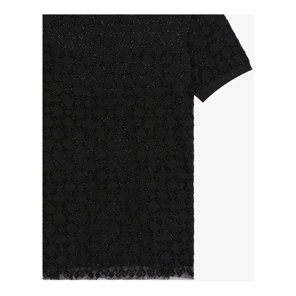 Givenchy Zwart T-shirt met Monogram 72 motief Black Dames