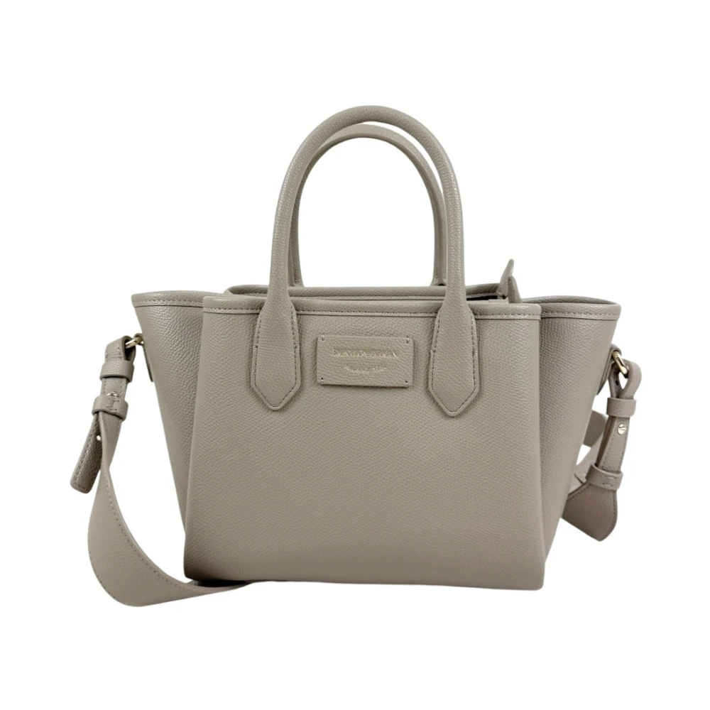 Emporio Armani Vrouw Beige Tassen Dames, One Size, Leer, Odette Tote S