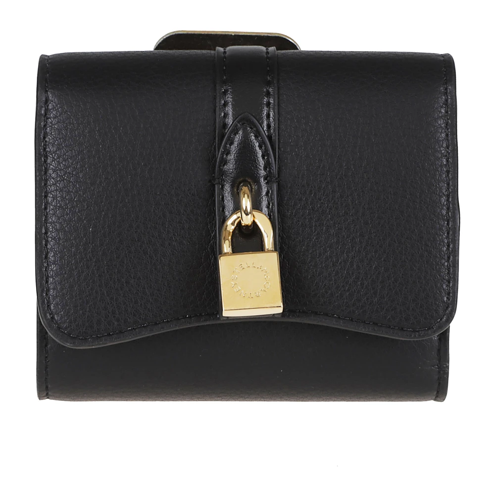 Stella Mccartney Donna Nero Ryder Tri-Fold Wallet