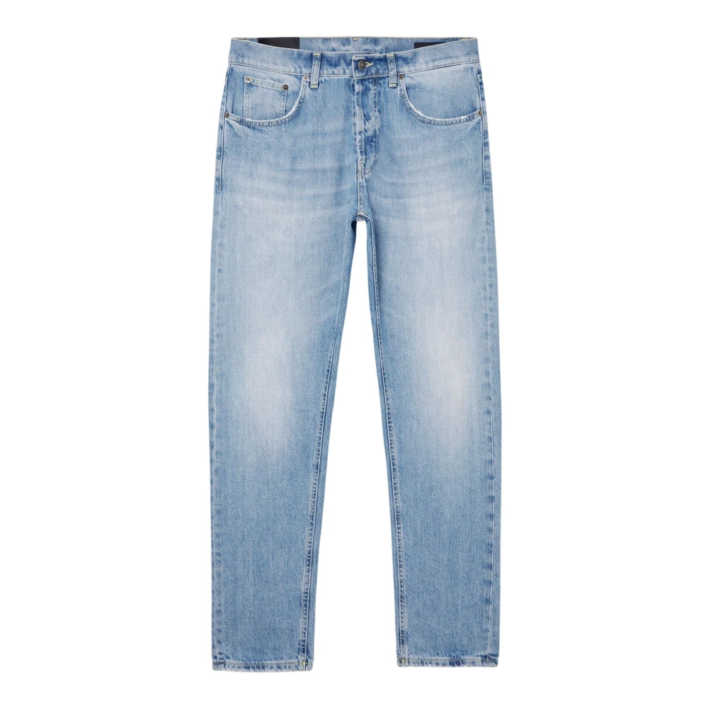 Dondup Slim Fit Lage Taille Denim Jeans Ss23 Blue Heren