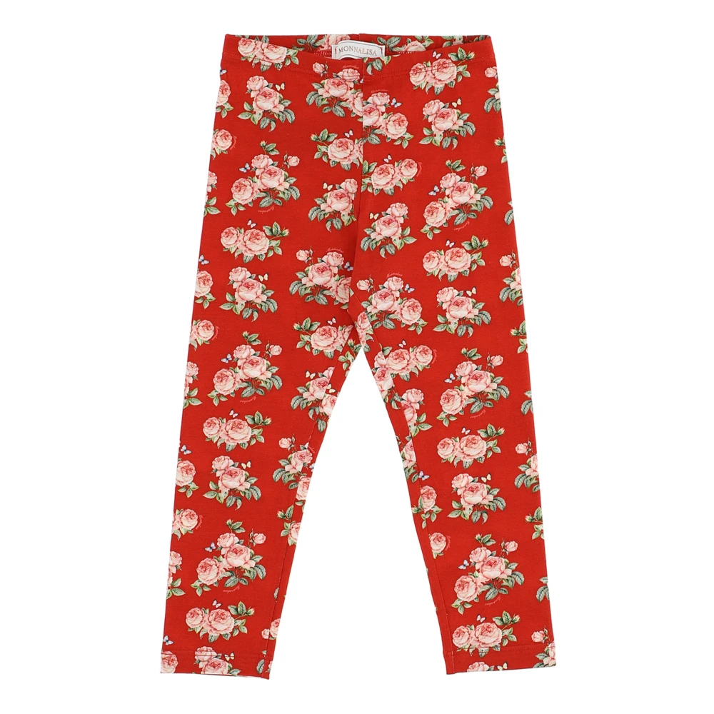 Monnalisa Girls Red Leggings, 5 Y, Leggings
