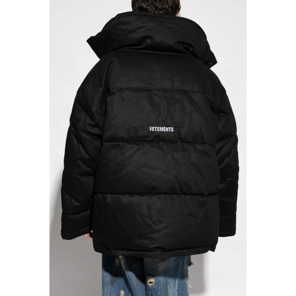 Vetements Jas met zakken Black Heren