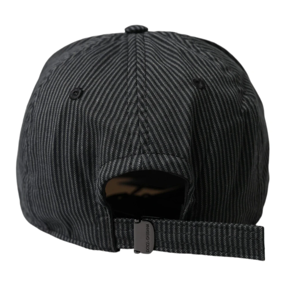 Dolce & Gabbana Zwart Logo Baseball Cap Black Heren