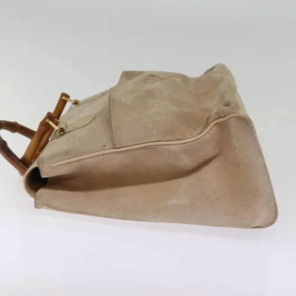Gucci Vintage Pre-owned Suede totes Beige Dames