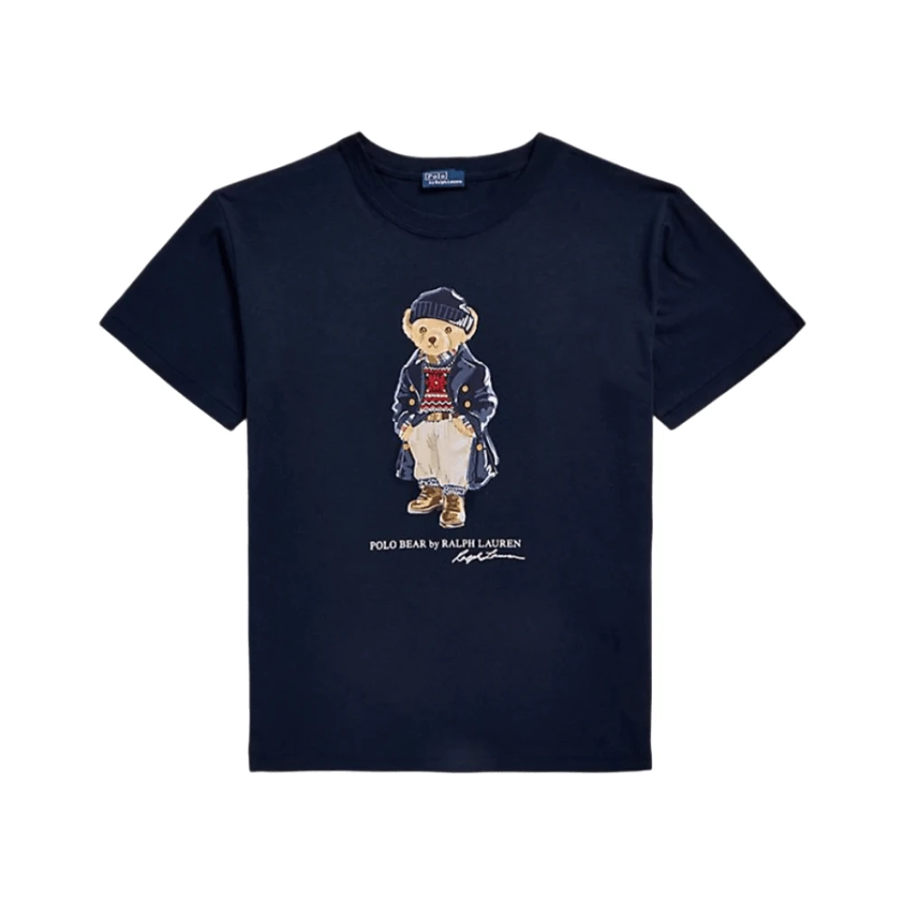 Ralph Lauren shirts & tops NVL bear tee short sleeve Tsh Blue Dames