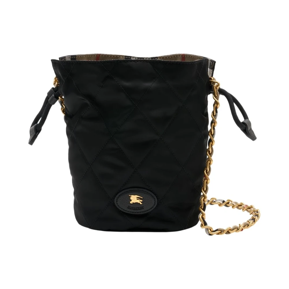 Burberry Women's Black Horseshoe Mini Shopper Bag - Bucket Bags - One Size - Bags