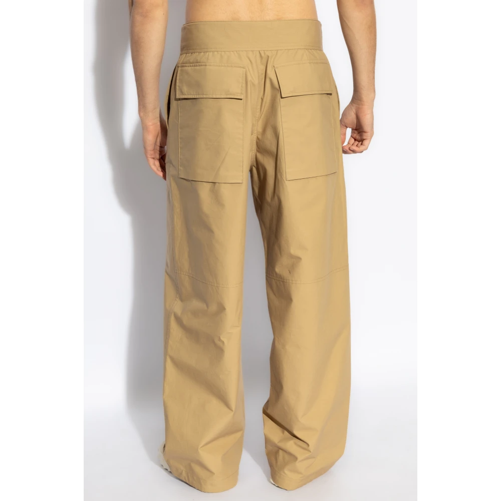 Jil Sander Broek met logo Beige Heren