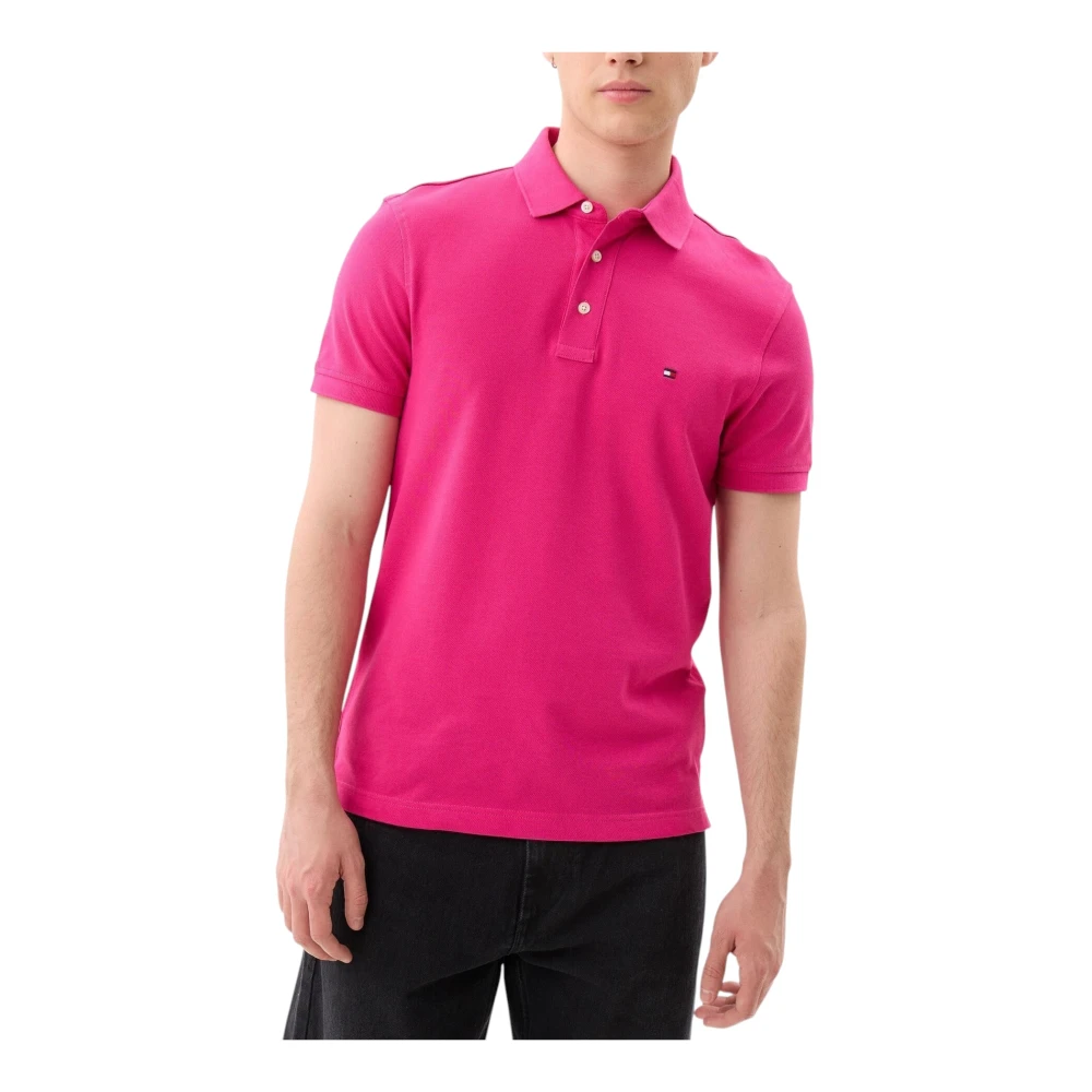 Tommy Hilfiger Men's Pink Polo Shirts, Xs, 1985 Polo Shirt