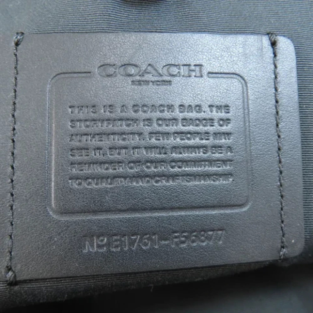 Coach Pre-owned Leather crossbody-bags Black Heren