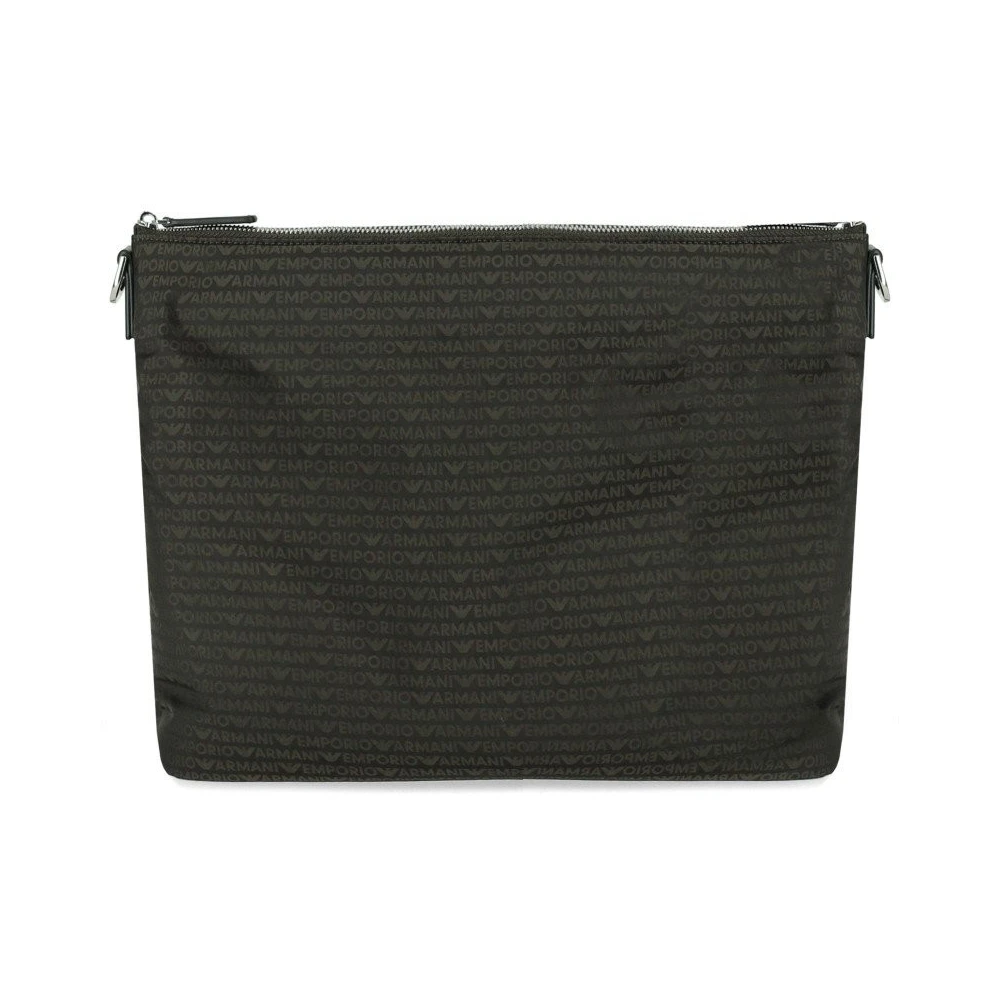Emporio Armani Militair Groene Monogram Schoudertas Green Heren