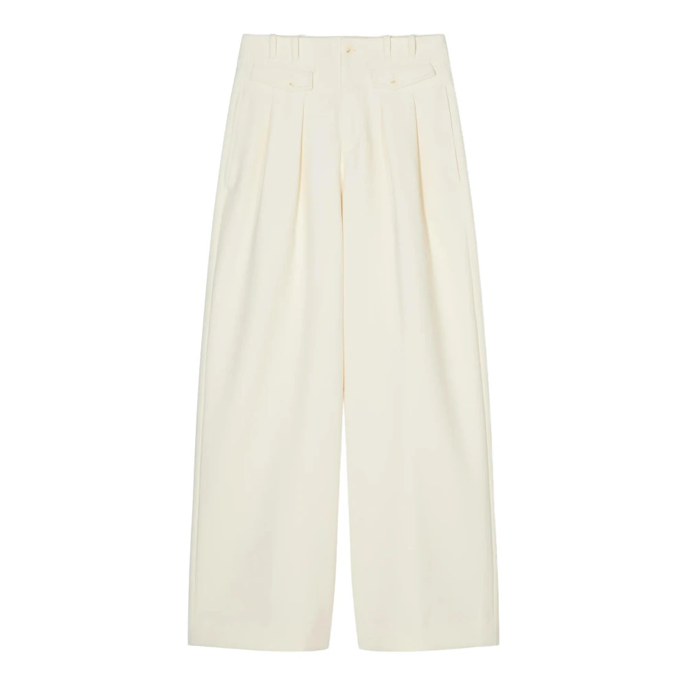 Closed Women's Beige Wenda Wide Trousers - Wide Trousers - W25 L32 - Trousers