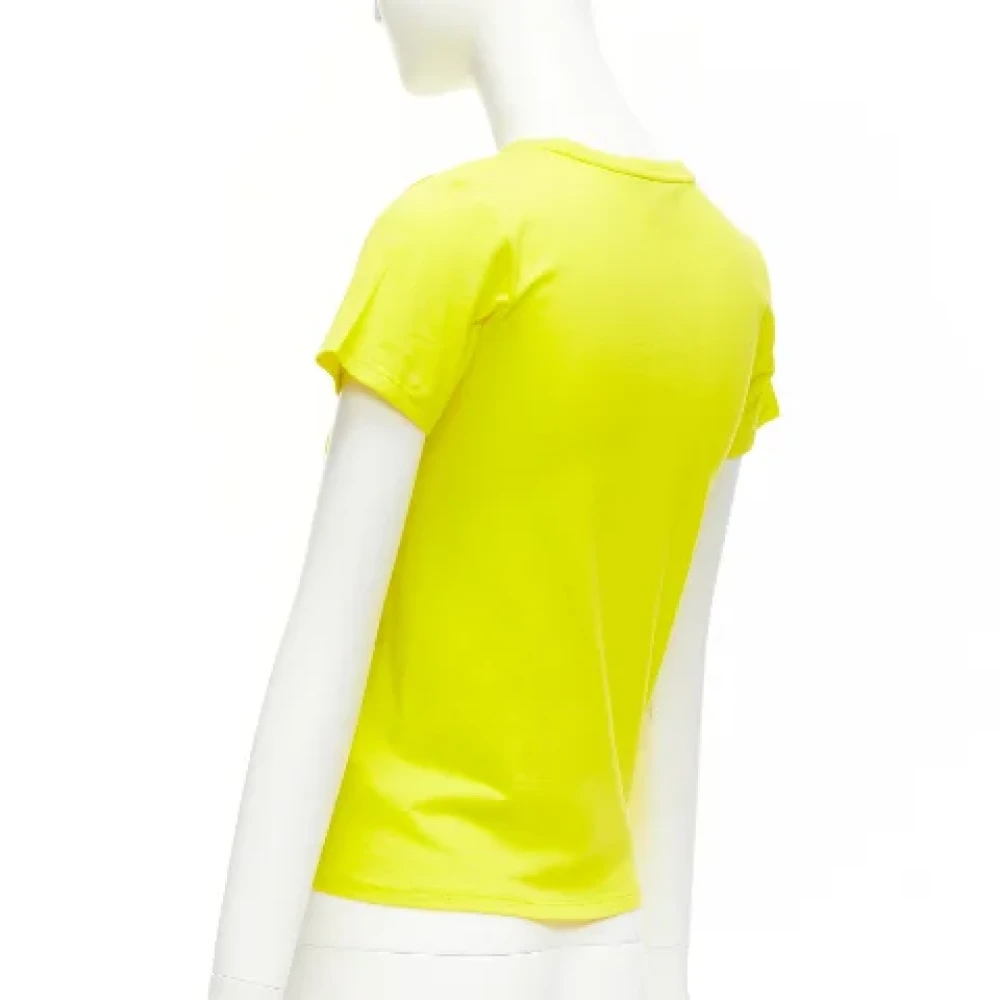Gucci Vintage Pre-owned Cotton tops Yellow Dames