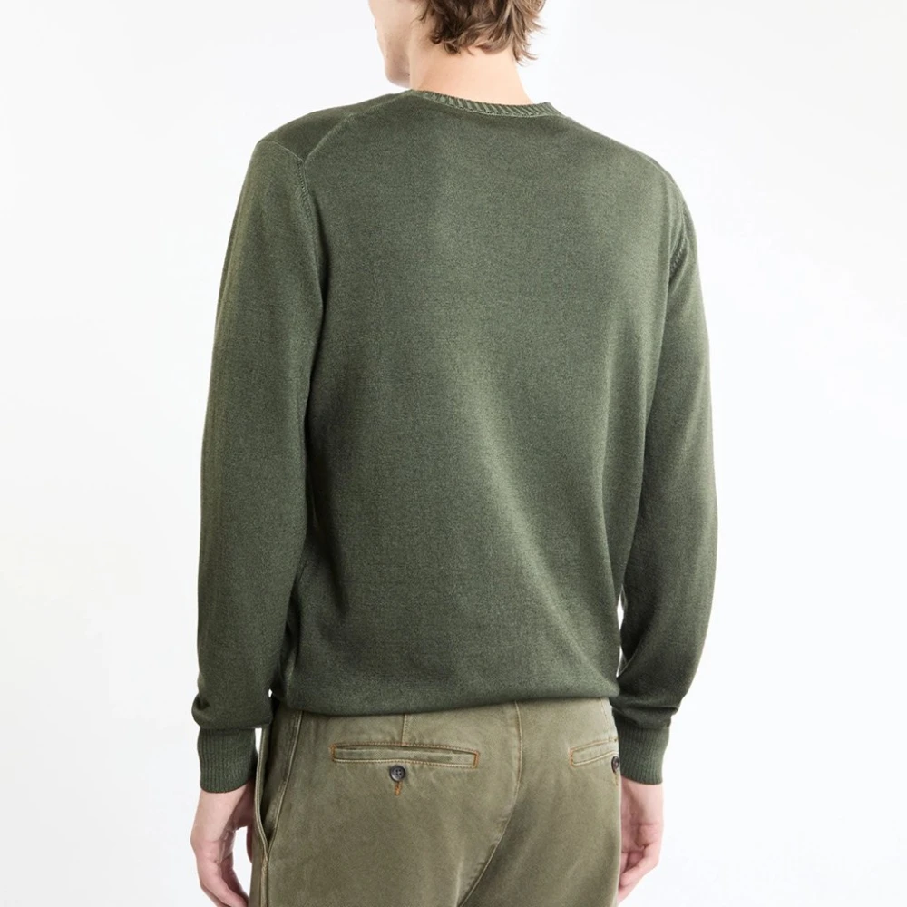 Fay Groene Wollen Trui Green Heren