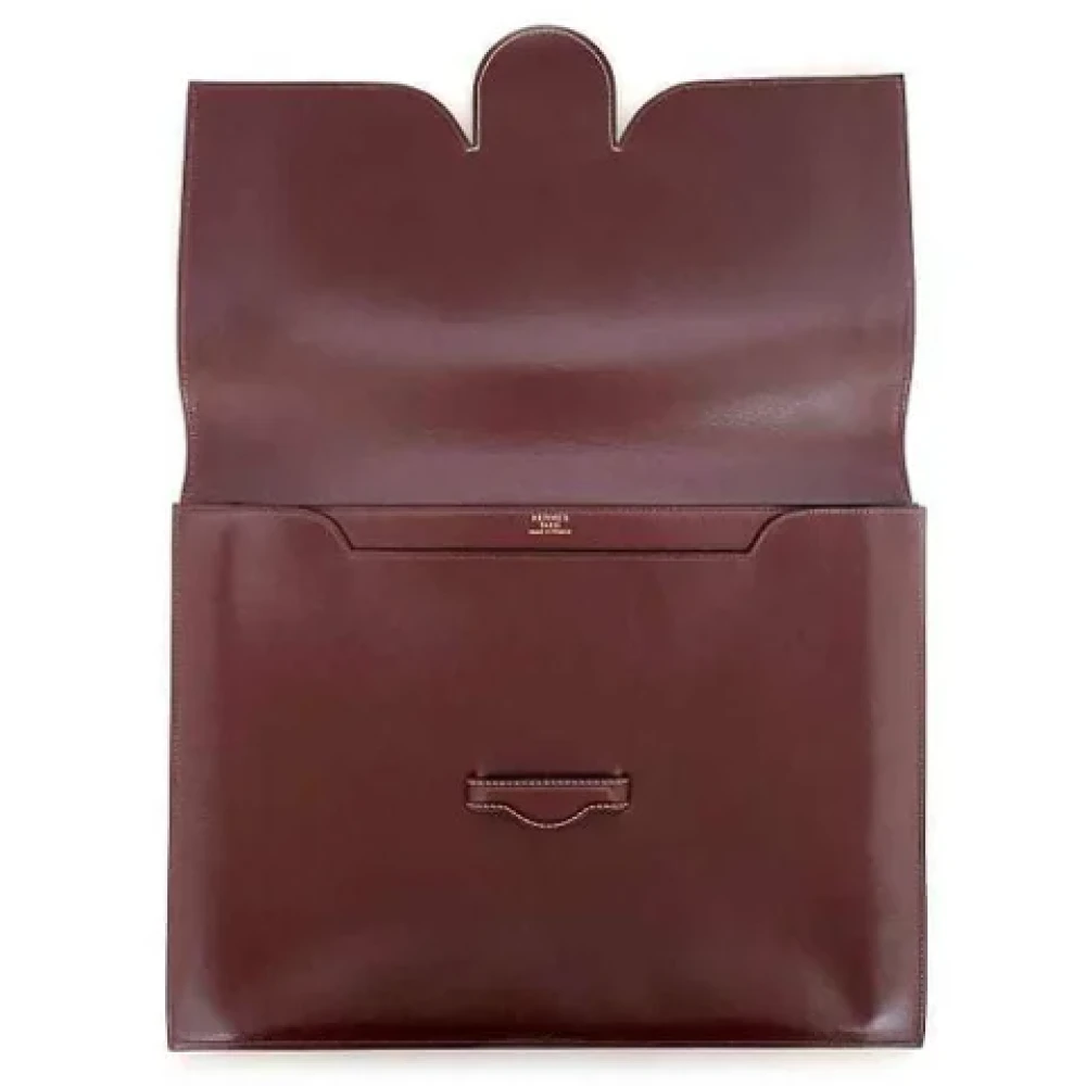 Hermès Vintage Pre-owned Fabric clutches Brown Dames