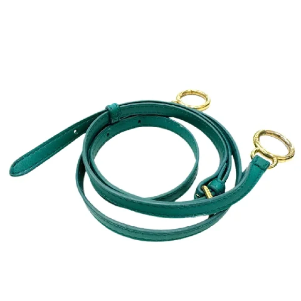 Fendi Vintage Pre-owned Leather fendi-bags Green Dames