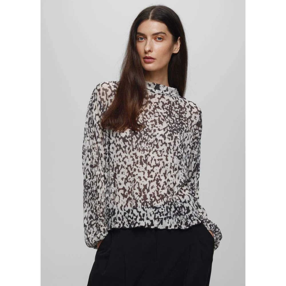 moss copenhagen Abstract Print Blouse Naime Irida White Dames