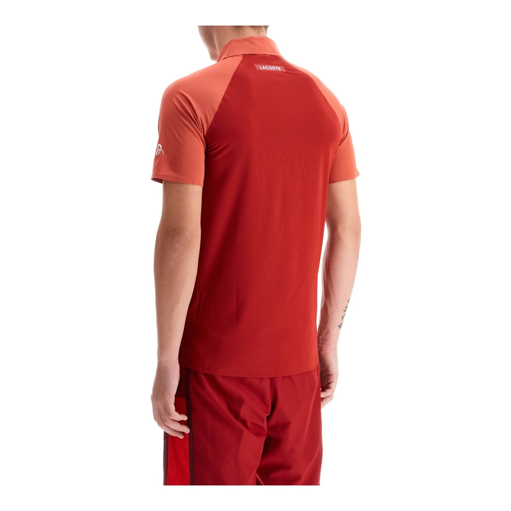 Lacoste Novak Djokovic Handtekening Sportpolo Red Heren