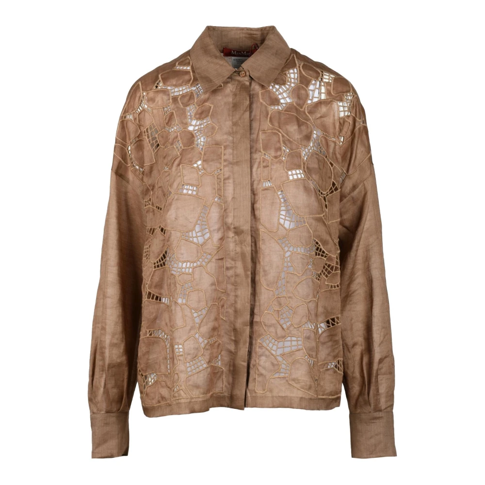 Max Mara Studio Overhemd Brown Dames