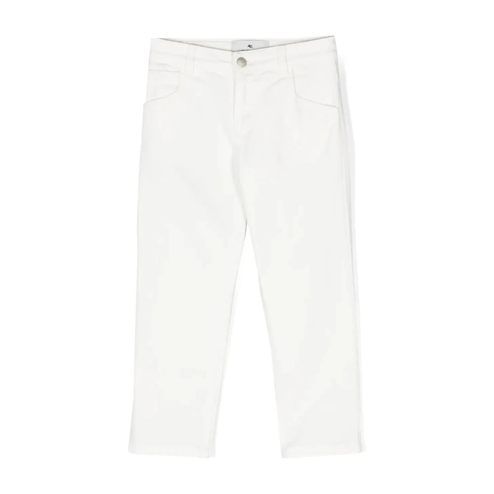 Etro Vita Slim Fit Barn Jeans White, Pojke