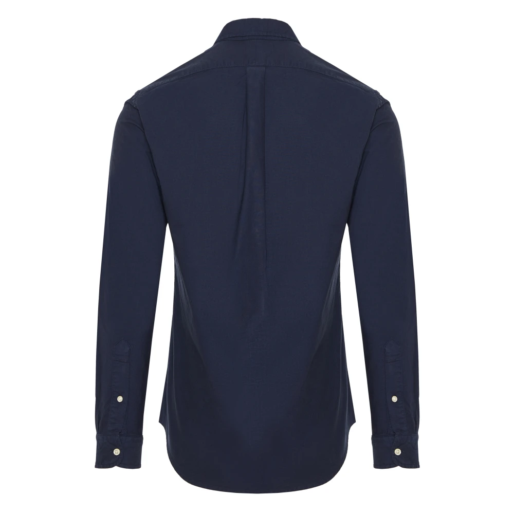 Polo Ralph Lauren Katoenen Geborduurd Oxford Overhemd Blue Heren