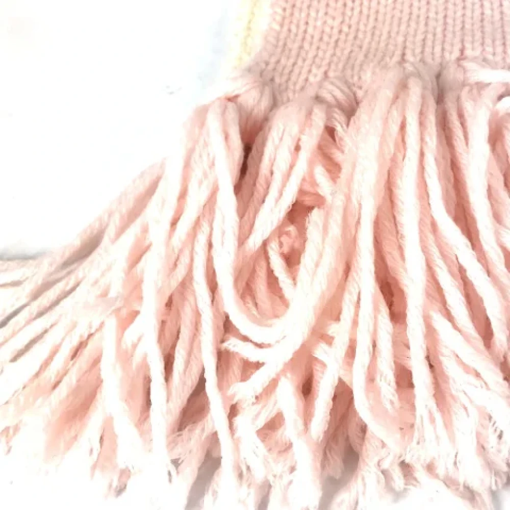 Louis Vuitton Vintage Pre-owned Wool scarves Pink Dames