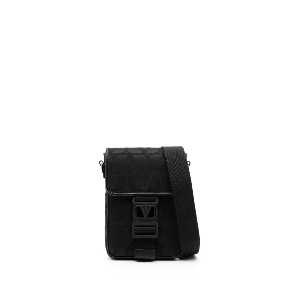 Valentino Garavani Iconographe Print VLogo Schoudertas Black Dames