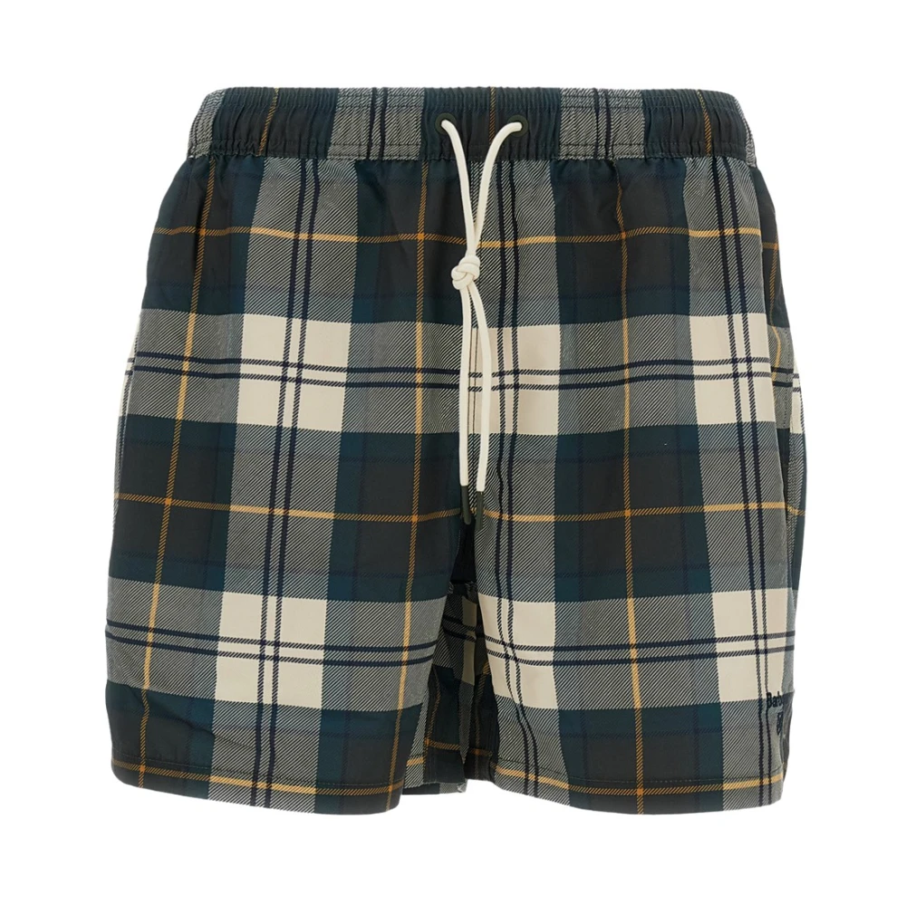 Barbour Men's Multicolor Beachwear, S, Tartan Swim Short