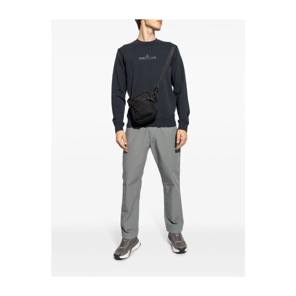 Stone Island Blauwe Sweater Collectie Blue Heren
