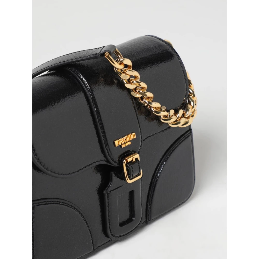 Moschino Schoudertas Black Dames