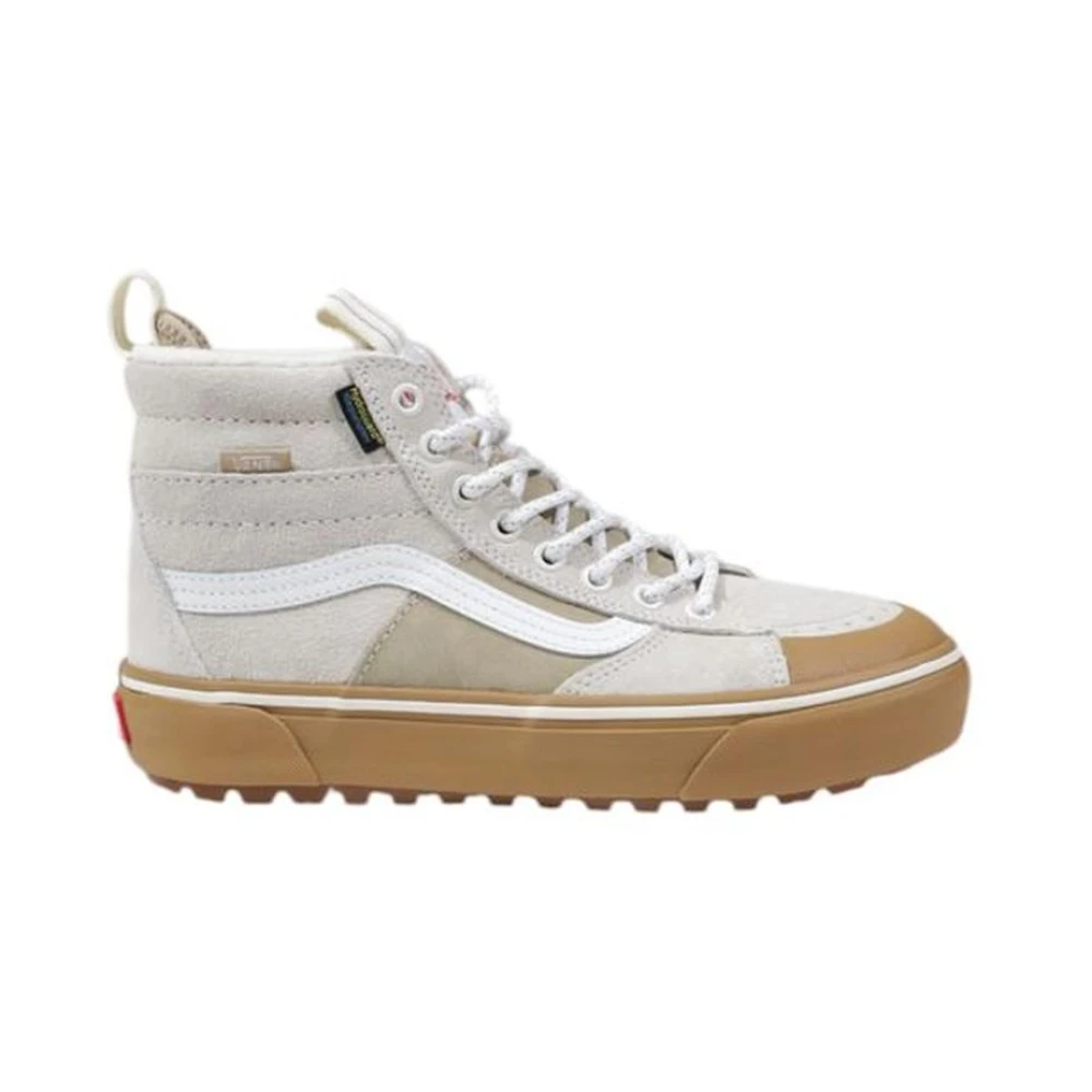 Vans Women's Beige Sneakers,, Leather Sneaker For Size 5 Uk