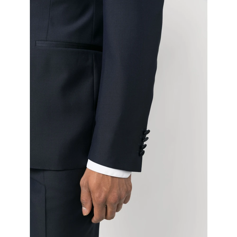 Canali Wol Tuxedo Pak Blue Heren