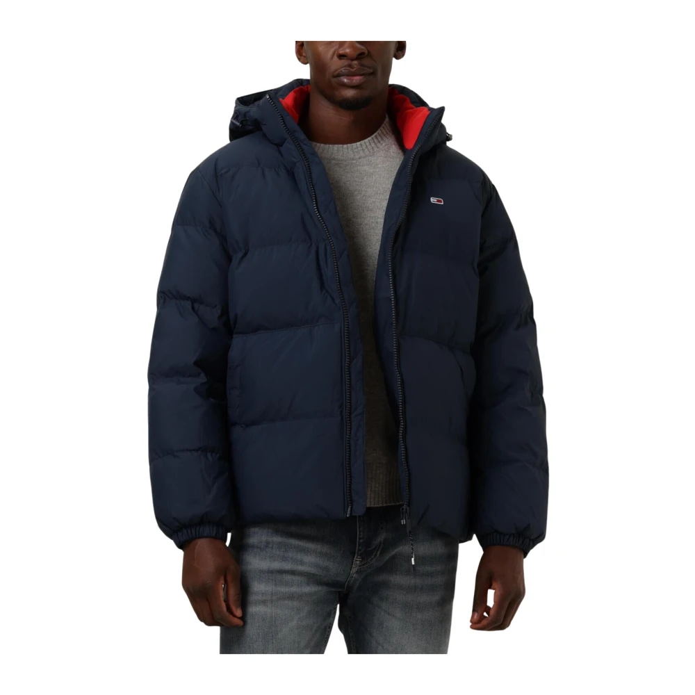Tommy Jeans Essential Down Gewatteerde Jas Blue Heren
