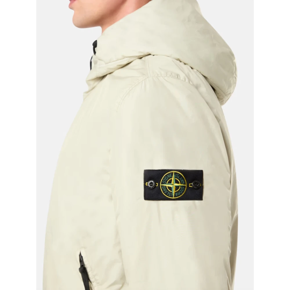 Stone Island Capuchon Windjack Crinkle Reps Beige Heren
