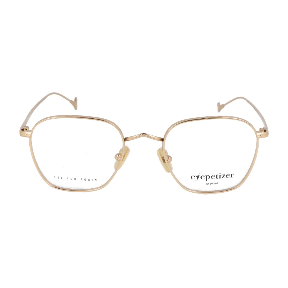 Eyepetizer Elegante Jondal Vierkante Metalen Bril Yellow Unisex