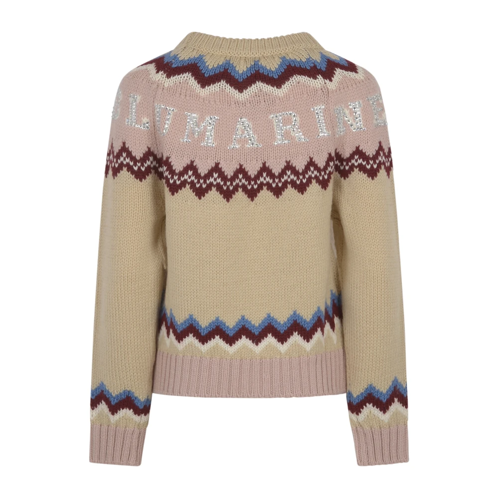 Blumarine Crew Neck Sweater Collectie Multicolor Dames